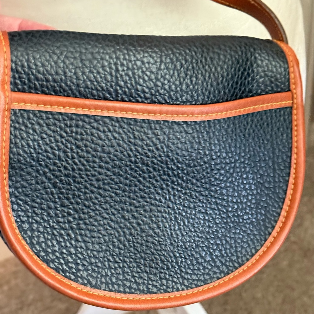 Dooney & Bourke Black and Brown Leather Crossbody Bag - Picture 5 of 6